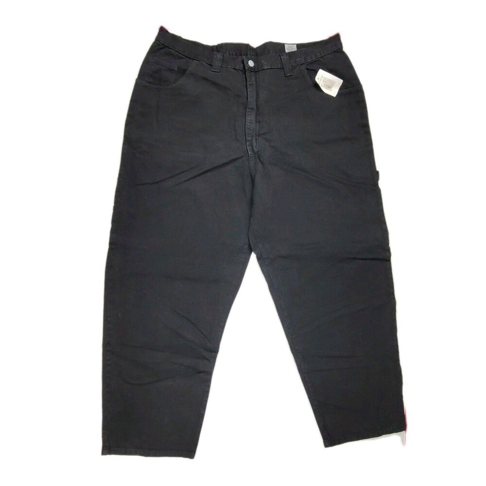 Galapo Jeans Mens 42 Baggy Black Denim Jean Shorts Vintage NOS Carpenter Cotton